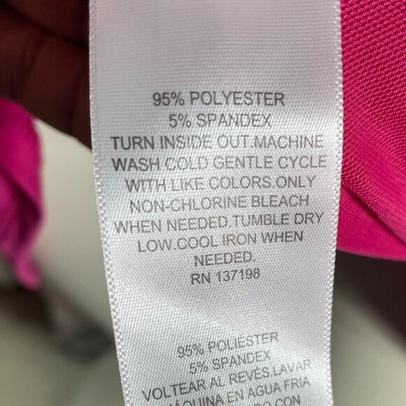 Nina Parker Dress Womens Plus size 0X Pink Short Sleeve Stretch Tulip New - Picture 7 of 8
